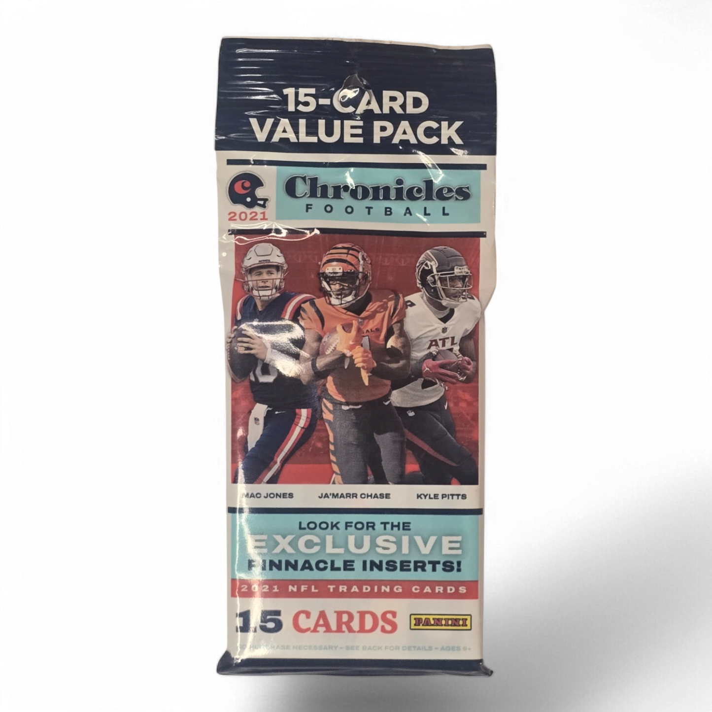 2021 Panini Chronicles Football Cards - 15 Card Jumbo Value Pack - Exclusive Pinnacle Inserts & Rookies