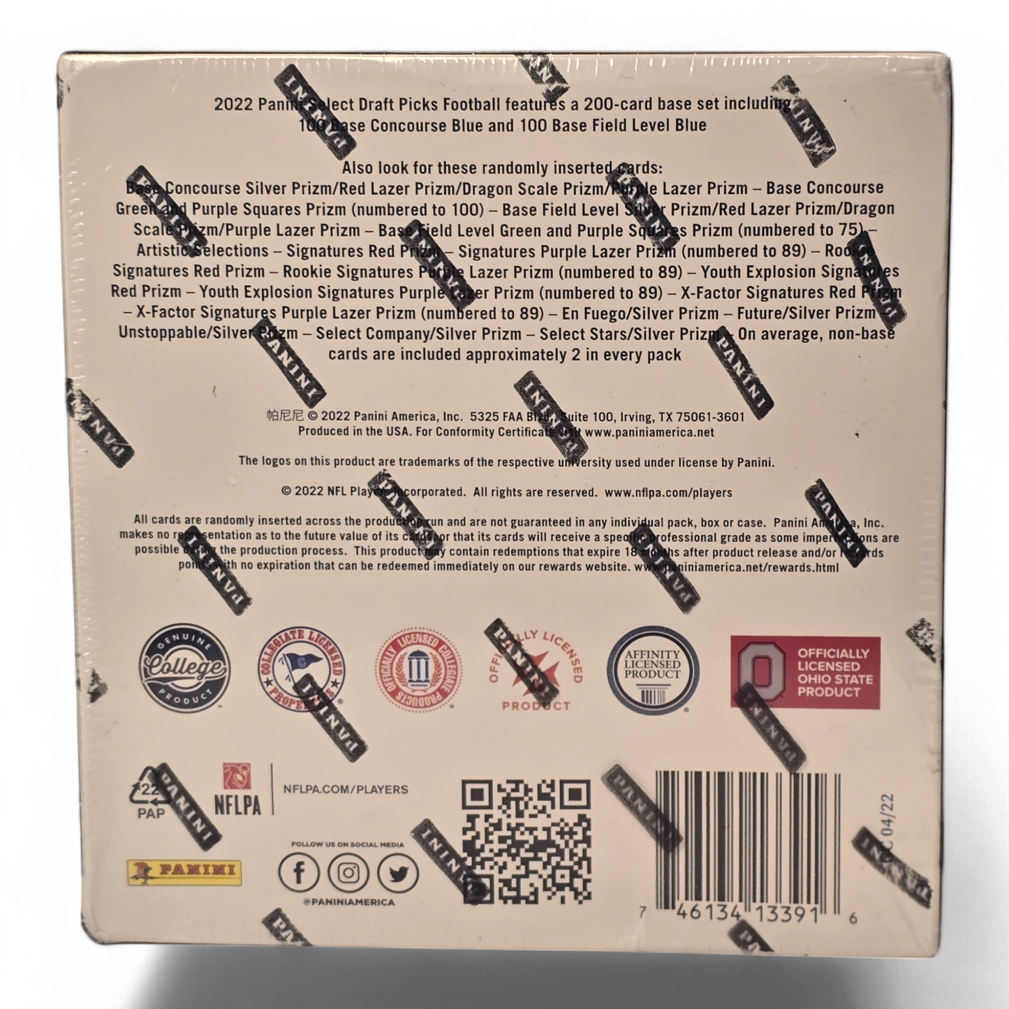 2022 Panini Select Draft Picks Football Cards - 48 Card Mega Box - Exclusive Purple Lazer Prizms!