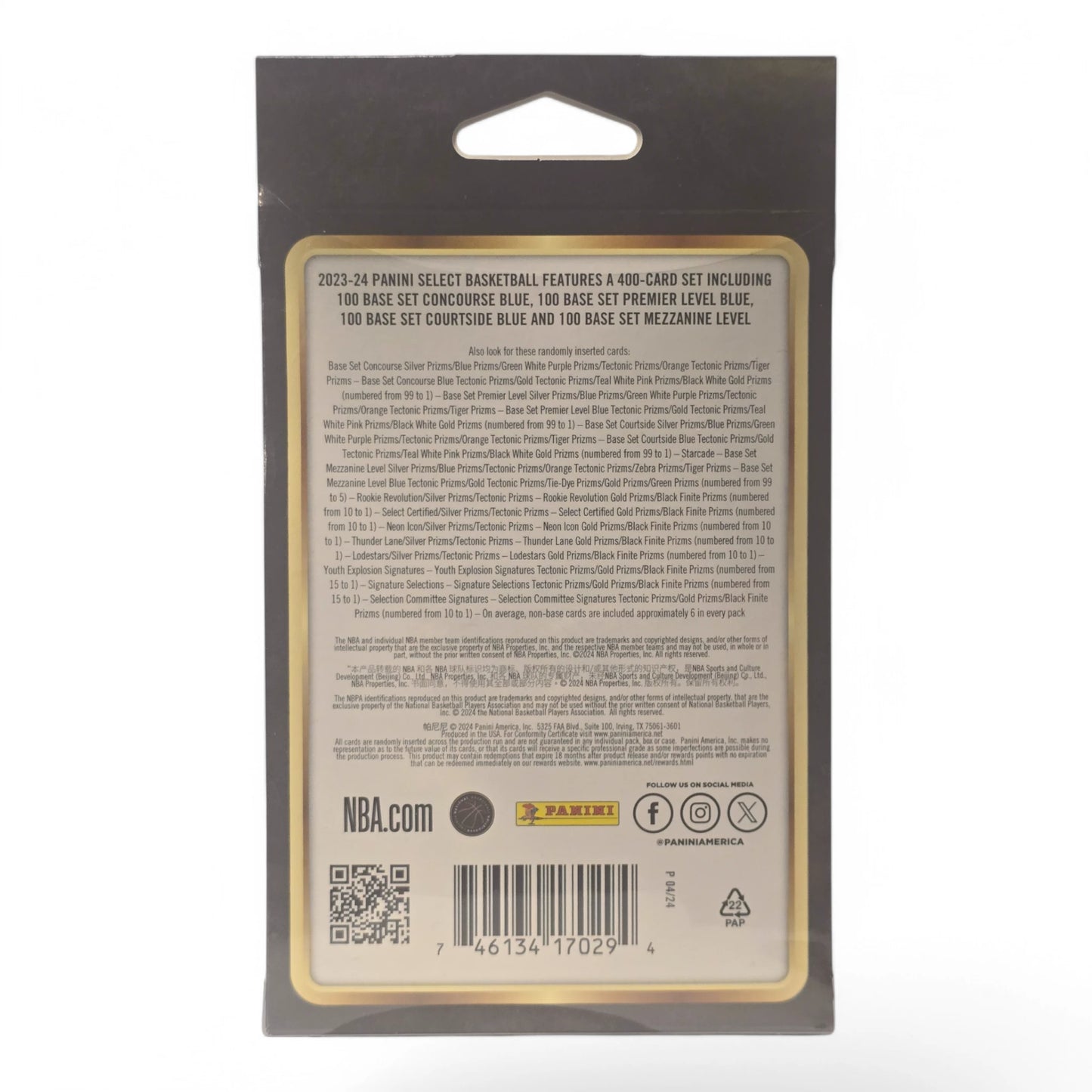 2023-24 Panini Select Basketball Hanger Box