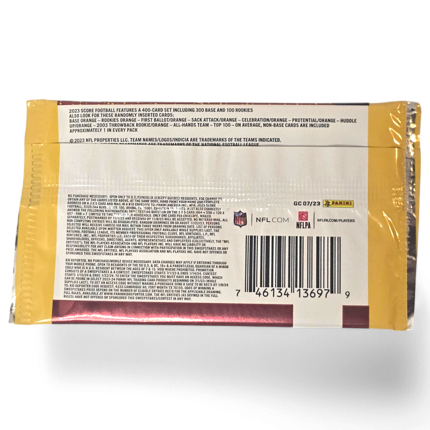 2023 Panini Score Football - Gravity Feed Pack