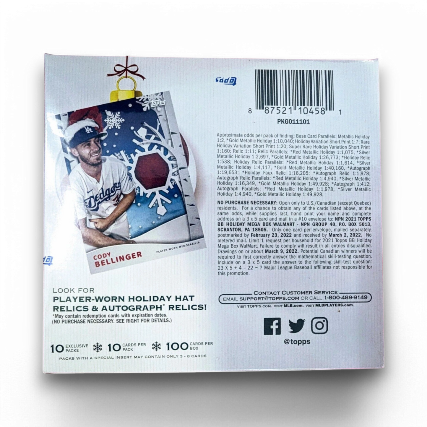 2021 Topps Holiday Baseball - Mega Box