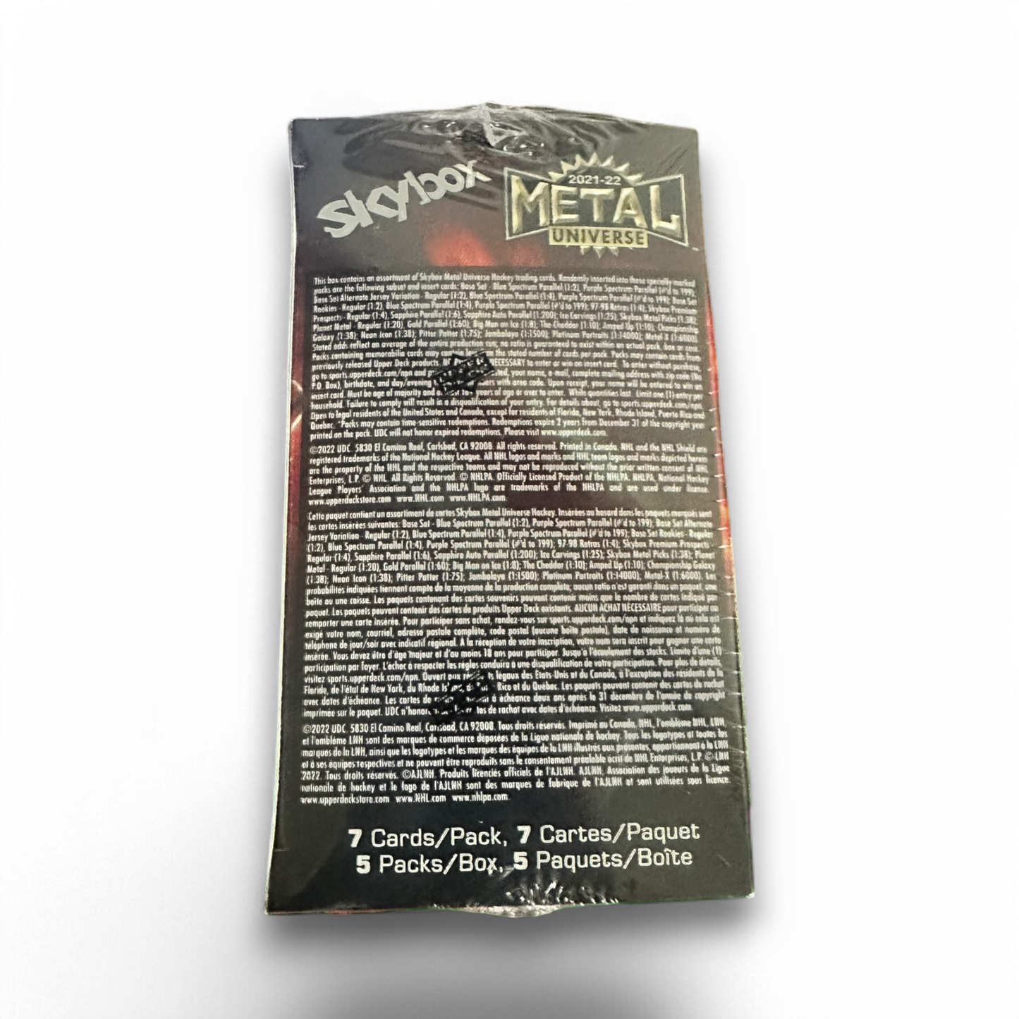 2021-22 Upper Deck SkyBox Metal Universe Hockey - 35 Card Blaster Box - Exclusive Sapphire Autographs!