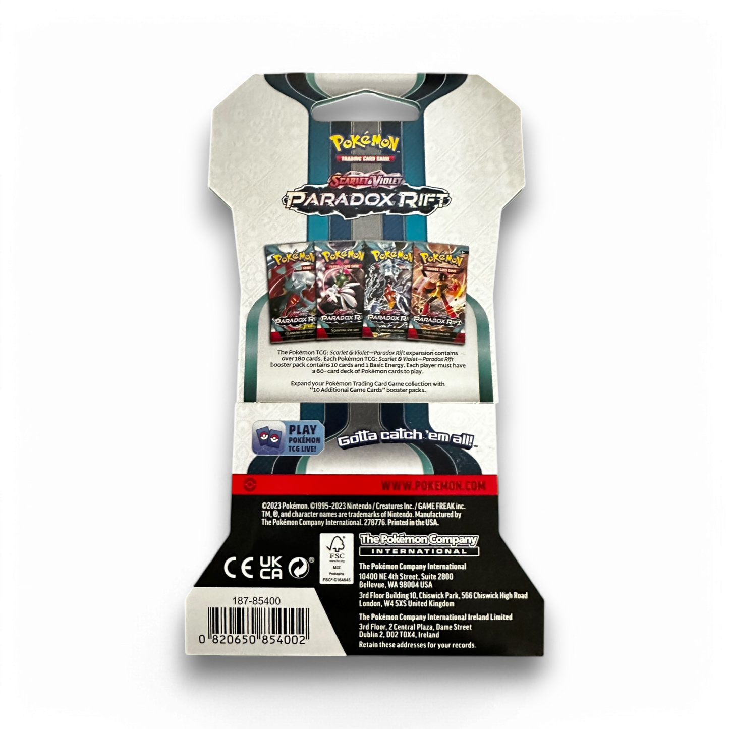 Pokemon TCG: Scarlet & Violet - Paradox Rift Sleeved Booster Pack