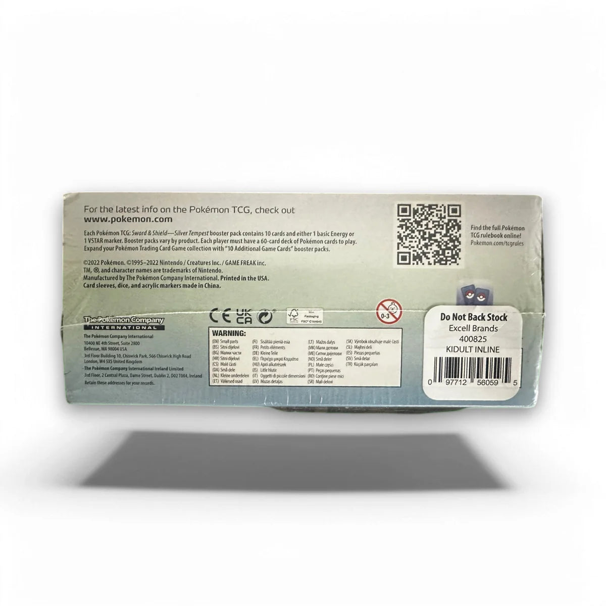 Pokemon TCG Sword & Shield - Silver Tempest Elite Trainer Box