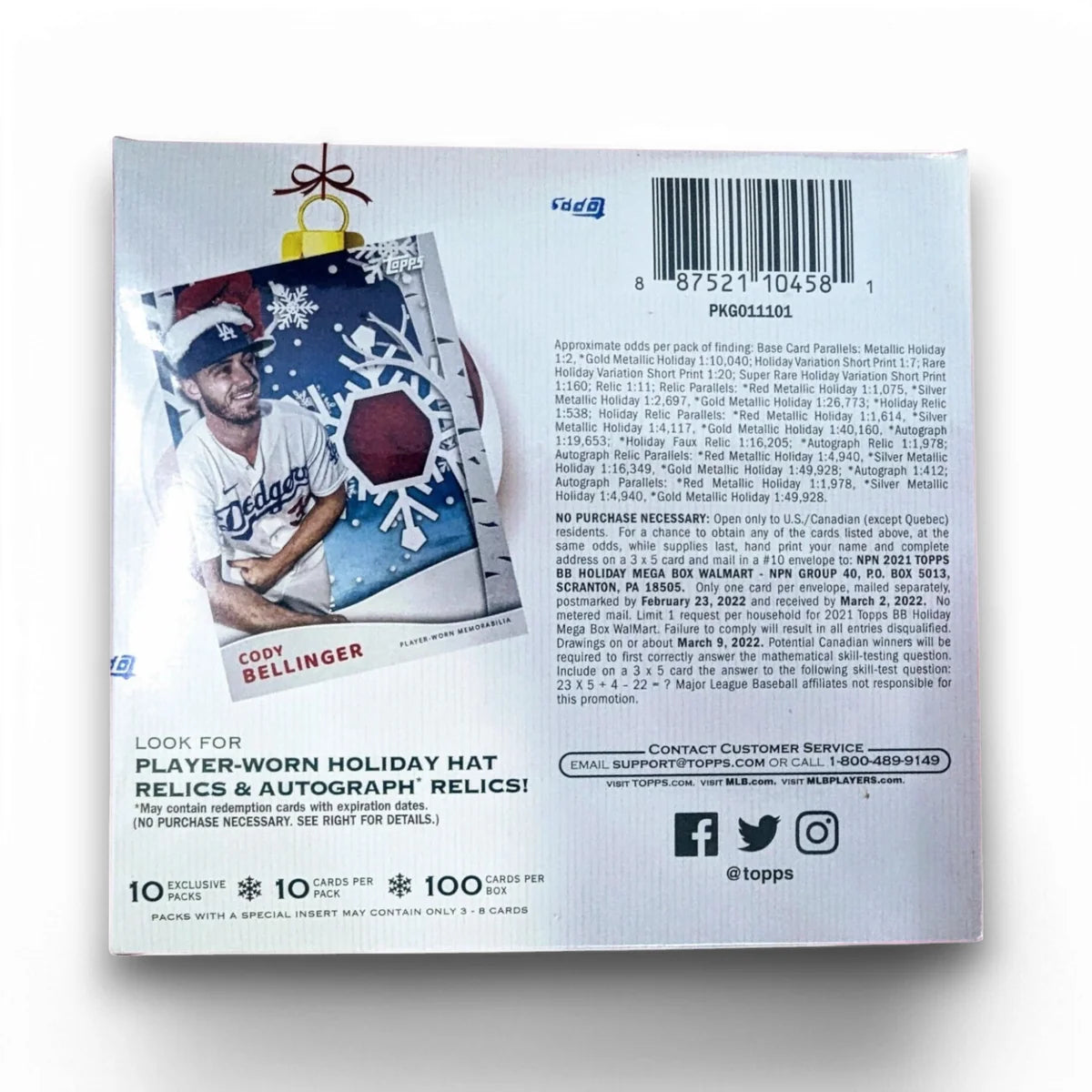 2021 Topps Holiday Baseball – Mega Box