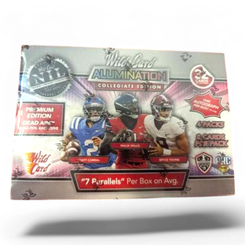 2021 Wild Card Alumination Collegiate Football - Blaster Box