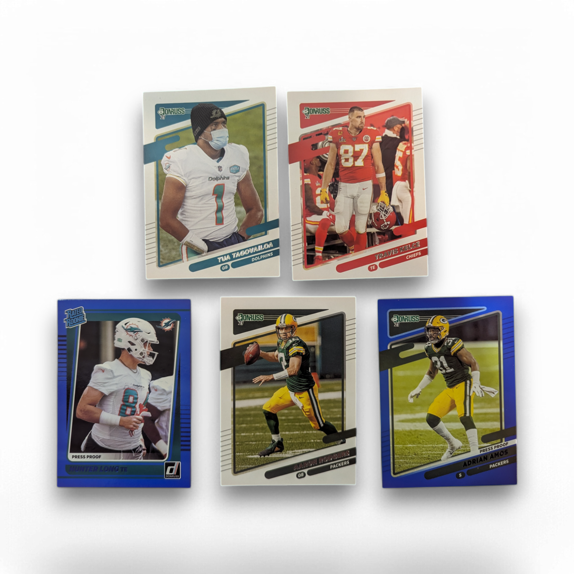 2021 Panini Donruss Football Jumbo Value Pack Sample Cards