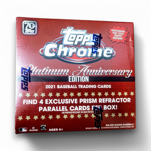 2021 Topps Chrome Platinum Anniversary Baseball - Mega Box (Red)