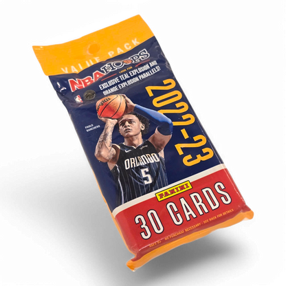 2022-23 Panini NBA Hoops Basketball Cards - 30 Card Jumbo Value Pack - Teal And Orange Explosion Inserts!