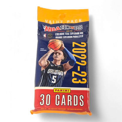 2022-23 Panini NBA Hoops Basketball Cards - 30 Card Jumbo Value Pack - Teal And Orange Explosion Inserts!