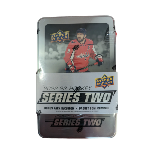 2022-23 Upper Deck Series Two Hockey Collectible Tin Featuring Alex Ovechkin