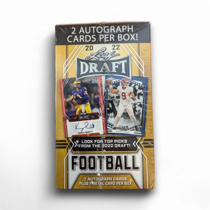 2022 Leaf Draft Picks Football – (Gold) Blaster Box