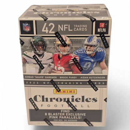 2022 Panini Chronicles Football Cards - 42 Card Blaster Box - Exclusive Pink Parallels!