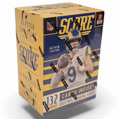 2022 Panini Score Football Cards - 132 Card Blaster Box - Exclusive Gold And Numbered Parallels!
