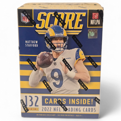 2022 Panini Score Football Cards - 132 Card Blaster Box - Exclusive Gold And Numbered Parallels!