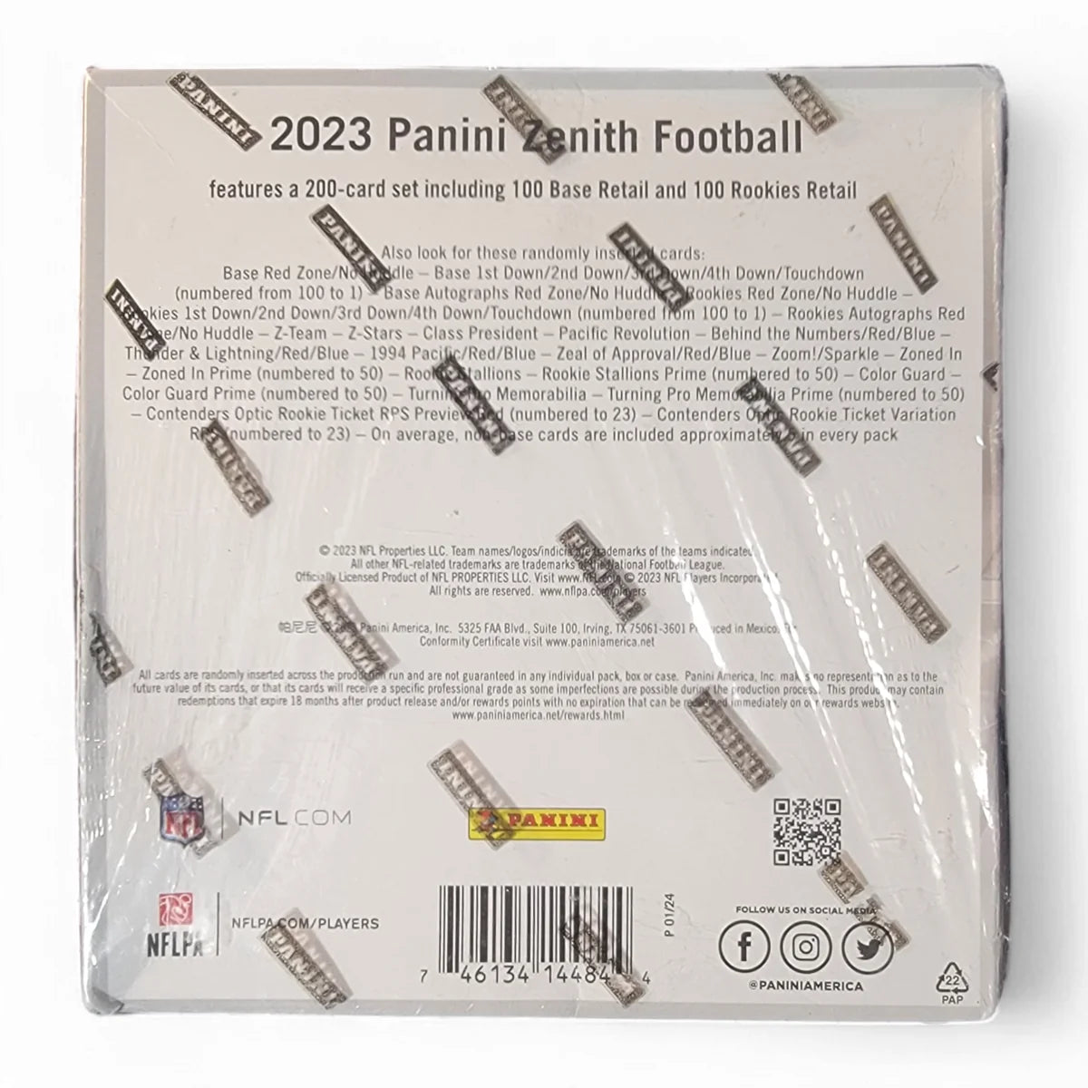 2023 Panini Zenith Football – Mega Box