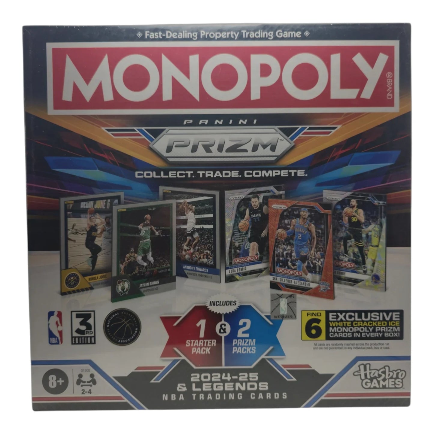 2024-25 Monopoly Prizm: NBA 3rd Edition – Retail Board Game