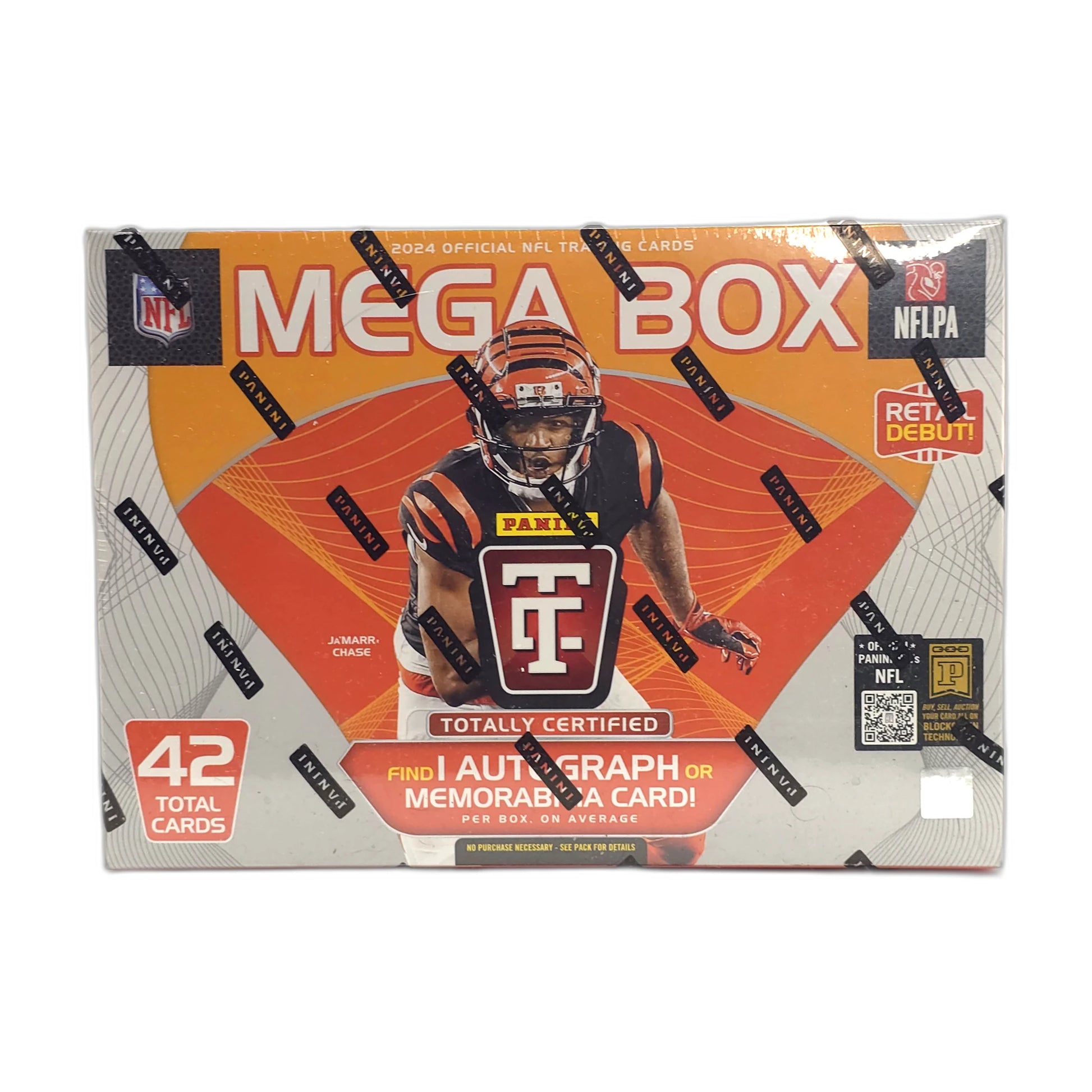 2024 Panini Totally Certified Football – Mega Box — sealed box front