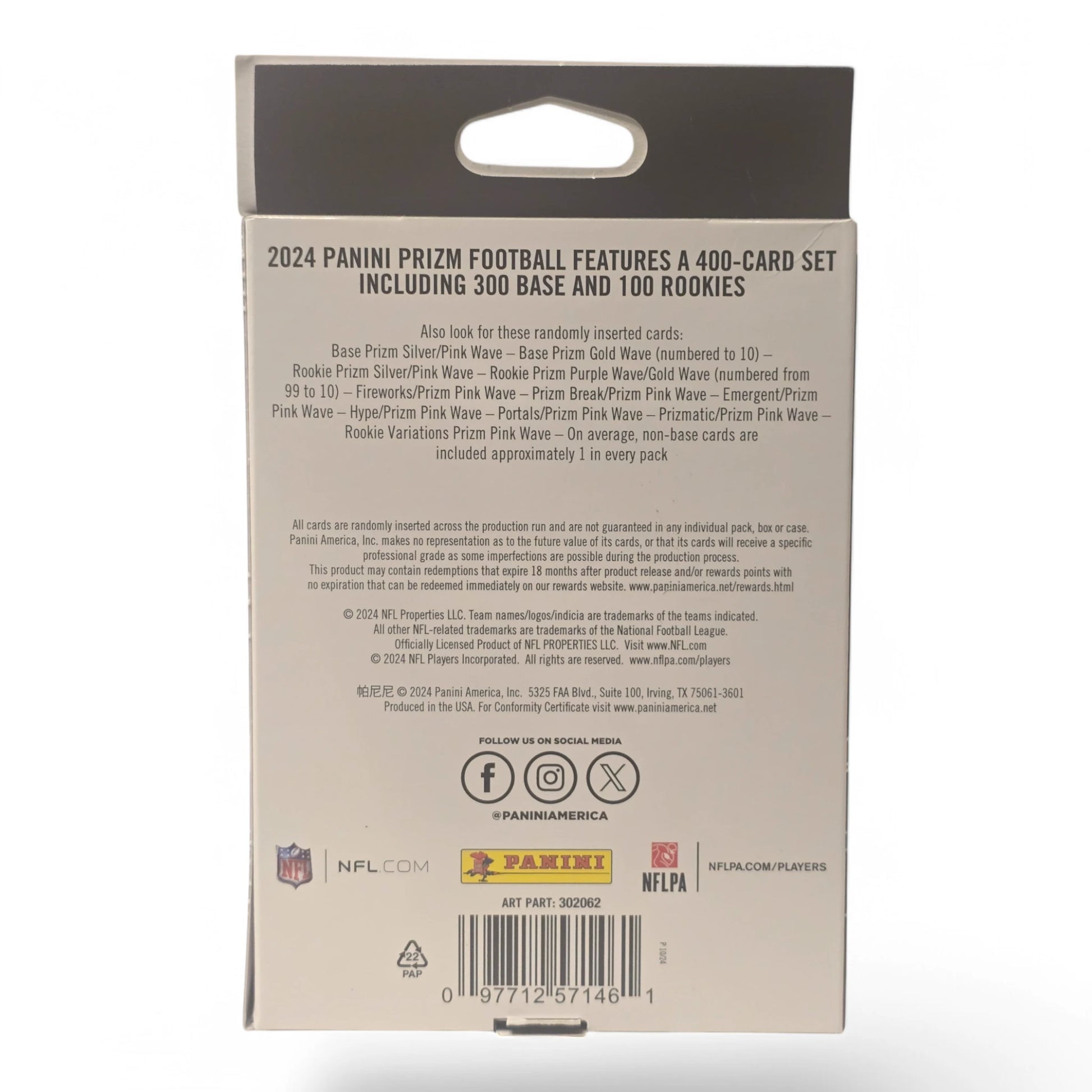2024 Panini Prizm Football Card Hanger Box