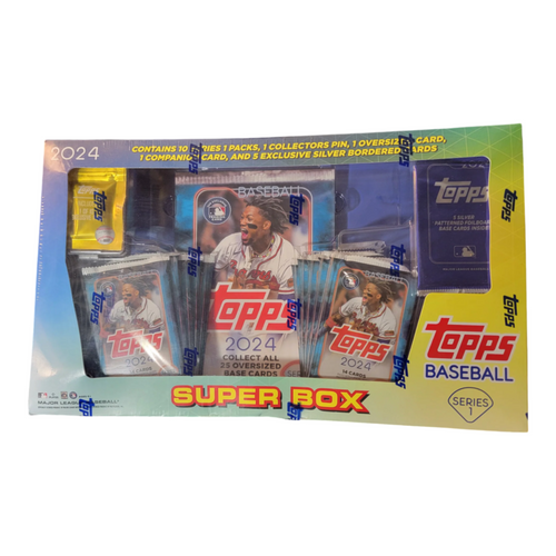 2024 Topps Baseball Trading Cards Series One Super Box Product IMG1