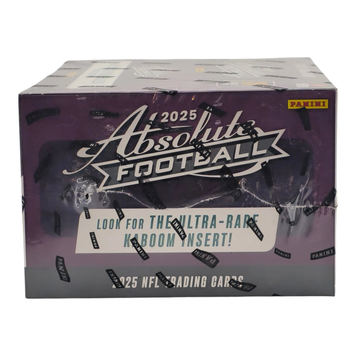 2025 Panini Absolute Football - Retail Box — top panel with pack configuration