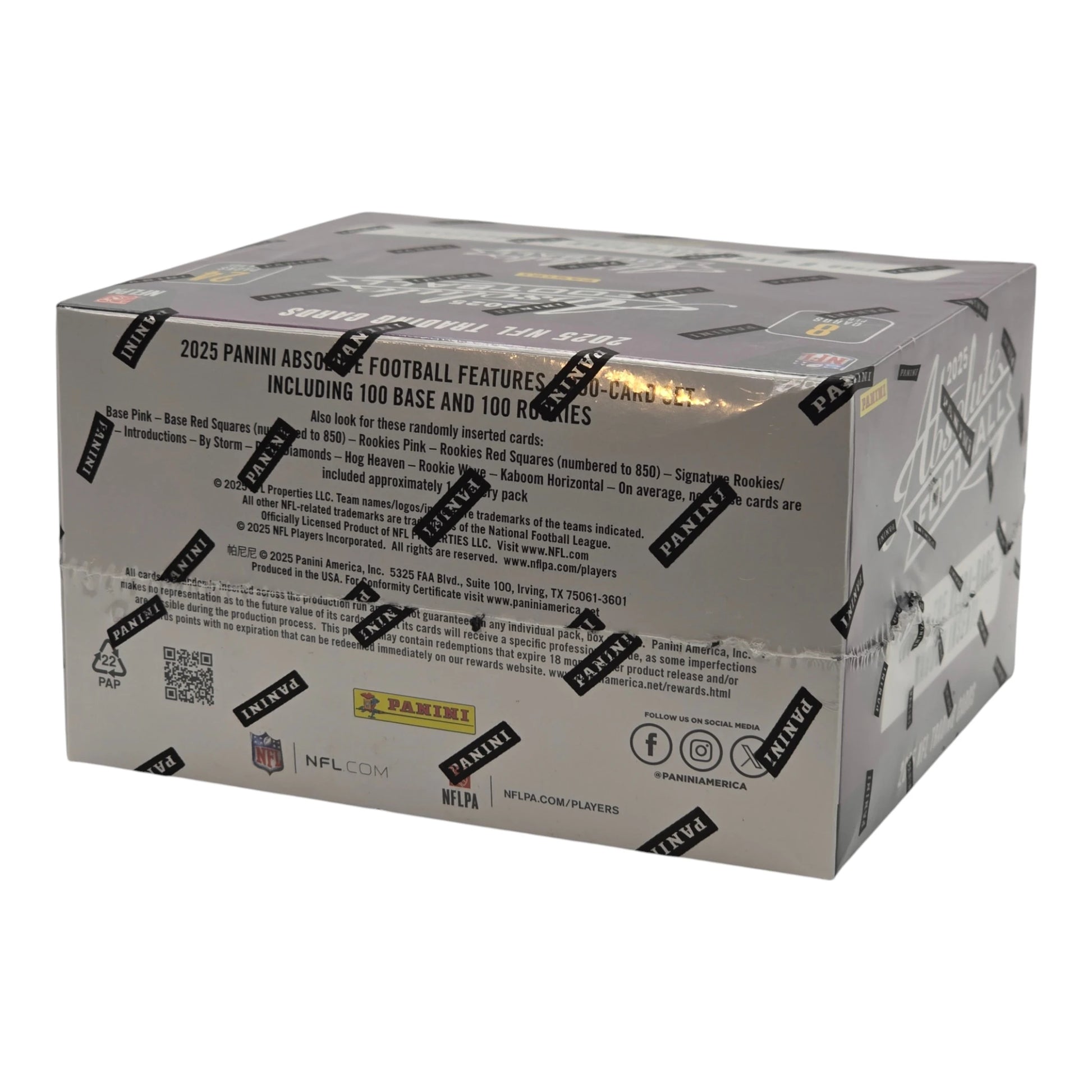 2025 Panini Absolute Football - Retail Box — side panel