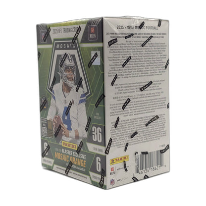 2025 Panini Mosaic Football – Blaster Box — back panel details