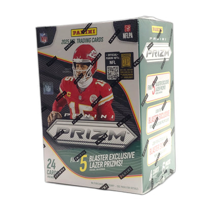2025 Panini Prizm Football – Blaster Box — features and insert callouts