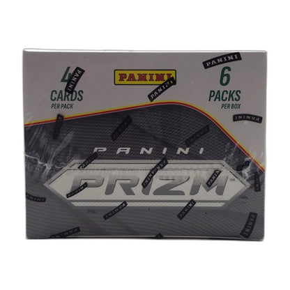 2025 Panini Prizm Football – Blaster Box — top panel with pack configuration