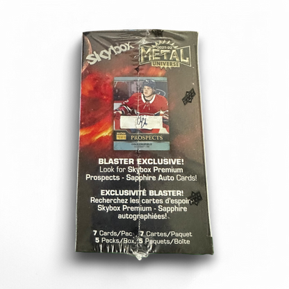2021-22 Upper Deck SkyBox Metal Universe Hockey - 35 Card Blaster Box - Exclusive Sapphire Autographs!