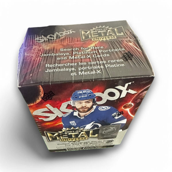 2021-22 Upper Deck SkyBox Metal Universe Hockey - 35 Card Blaster Box - Exclusive Sapphire Autographs!
