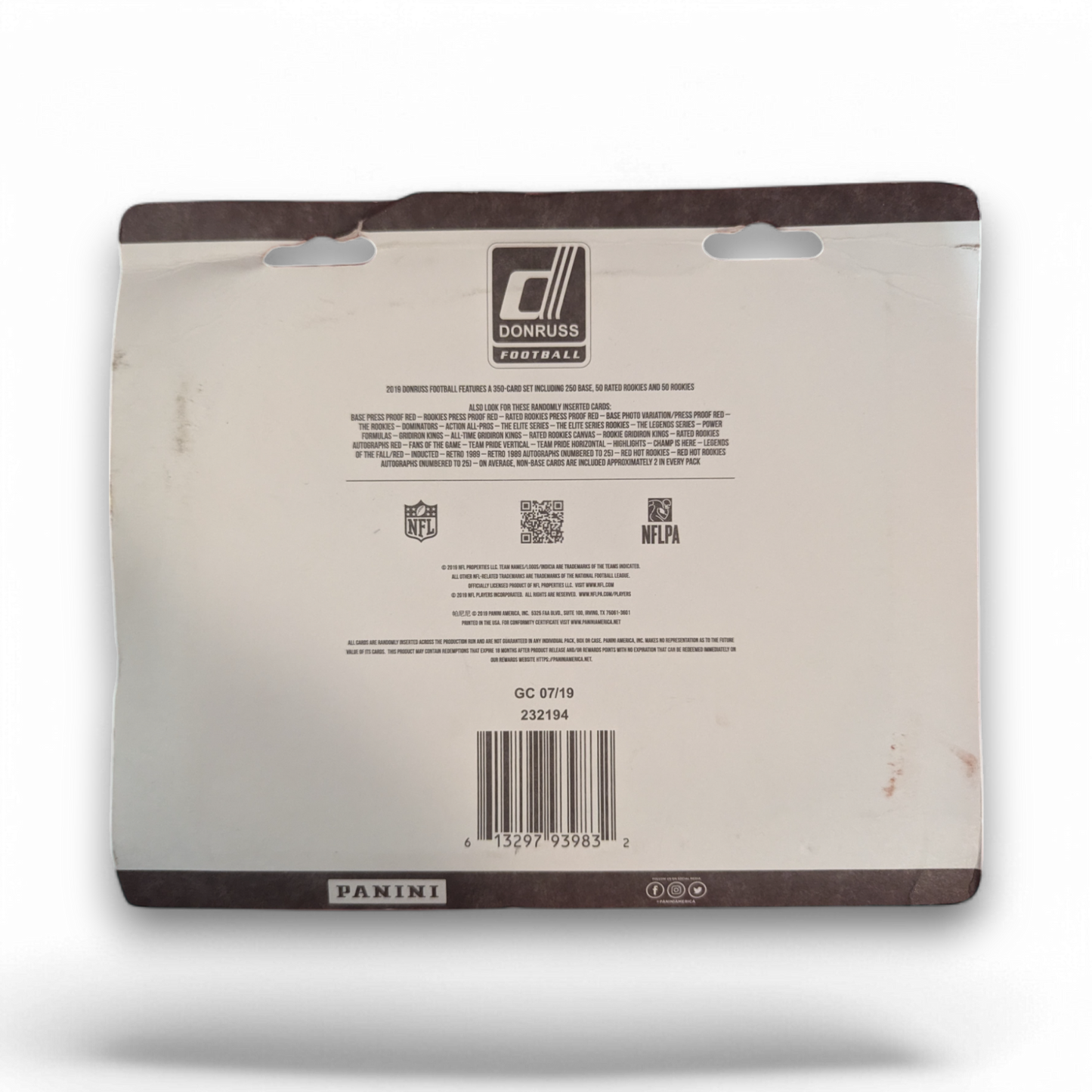2019 Panini Donruss Football Blister (4-Packs)