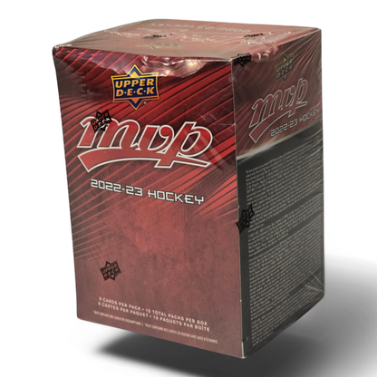 2022-23 Upper Deck MVP Hockey Cards - 90 Card Blaster Box - limited parallels & MVP-themed designs!