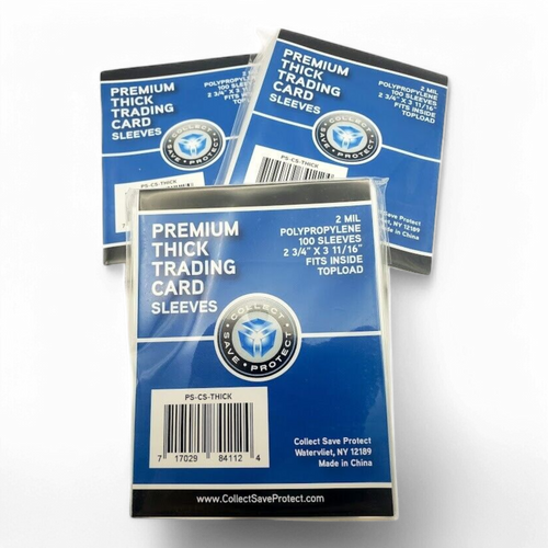 CSP Premium 2 Mil Trading Card Sleeves – Acid-Free, Crystal Clear & Protective
