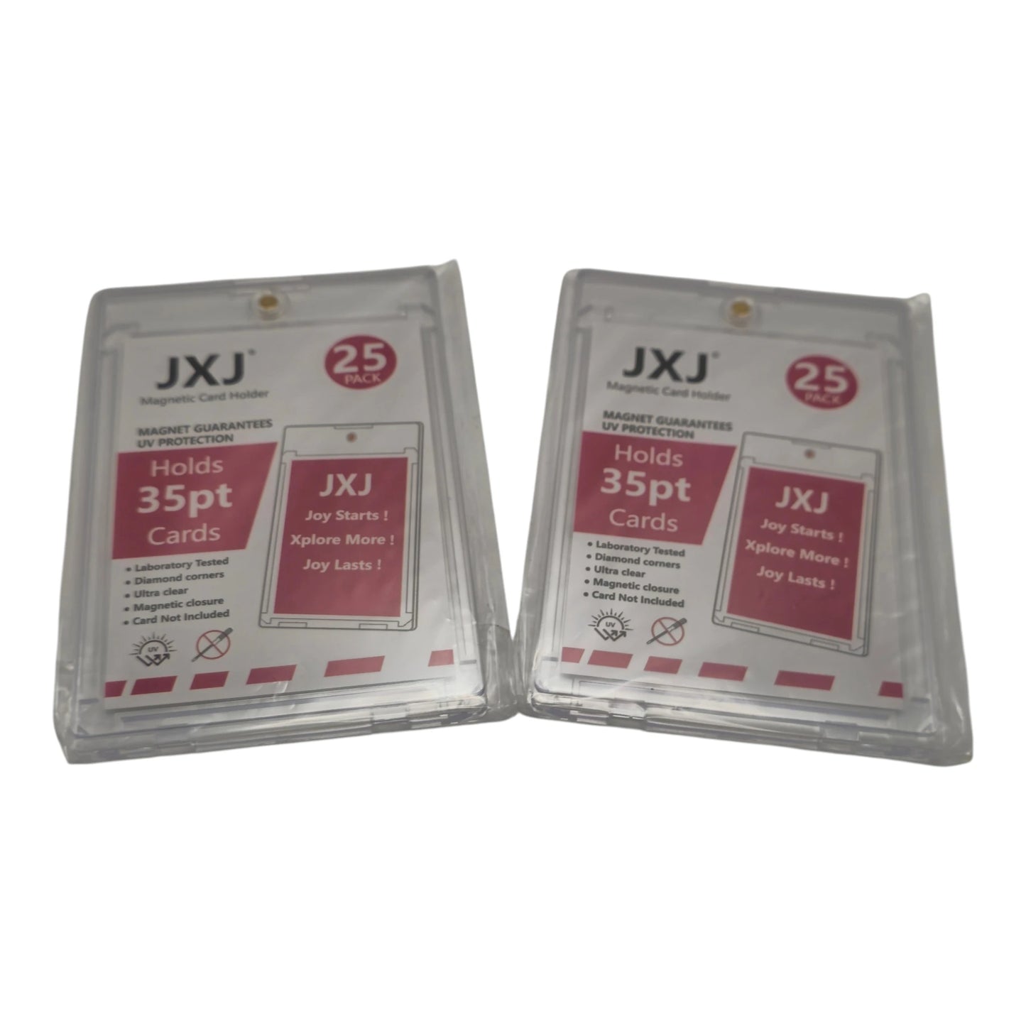 Two packs of JXJ card holders on a white background