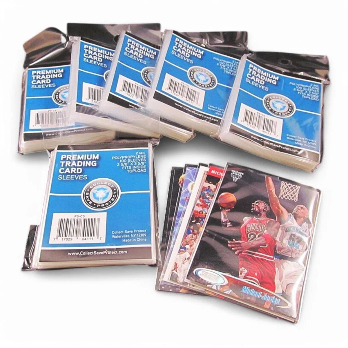 CSP Premium 2 Mil Trading Card Sleeves – Acid-Free, Crystal Clear & Protective